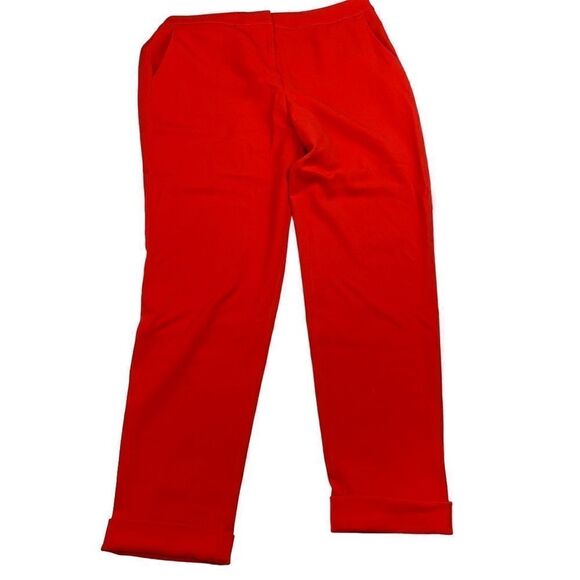 Boden Pants Cuffed Red 10R US 14R UK - Picture 1 of 5